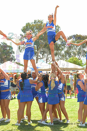2013 Clairemont High Cheer Squad at Clairemont Family Day