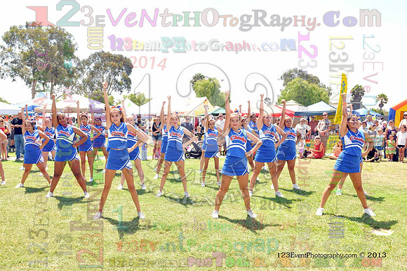 2013 Clairemont High Cheer Squad at Clairemont Family Day