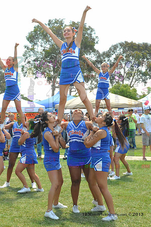 2013 Clairemont High Cheer Squad at Clairemont Family Day
