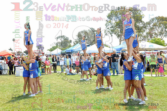 2013 Clairemont High Cheer Squad at Clairemont Family Day
