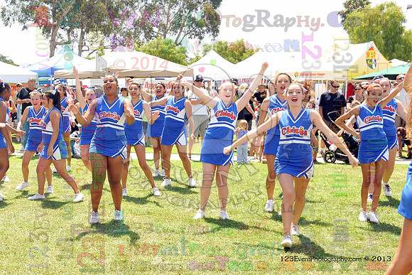 2013 Clairemont High Cheer Squad at Clairemont Family Day