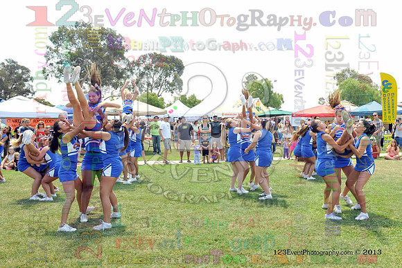 2013 Clairemont High Cheer Squad at Clairemont Family Day