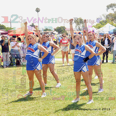 2013 Clairemont High Cheer Squad at Clairemont Family Day
