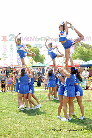 2013 Clairemont High Cheer Squad at Clairemont Family Day
