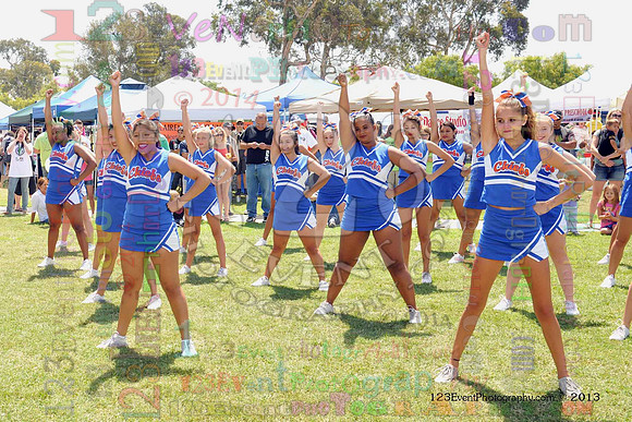 2013 Clairemont High Cheer Squad at Clairemont Family Day