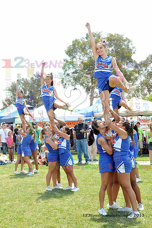 2013 Clairemont High Cheer Squad at Clairemont Family Day