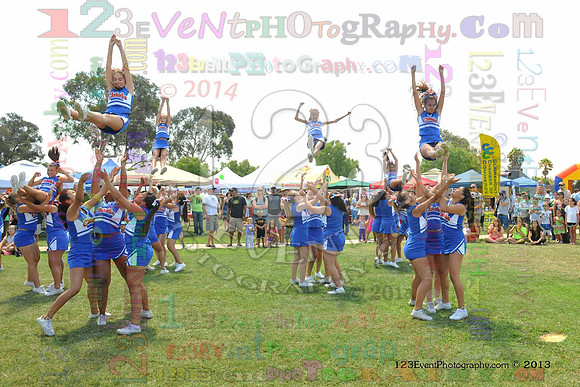 2013 Clairemont High Cheer Squad at Clairemont Family Day