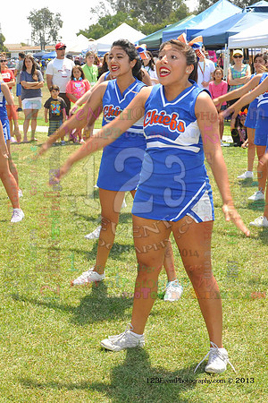 2013 Clairemont High Cheer Squad at Clairemont Family Day