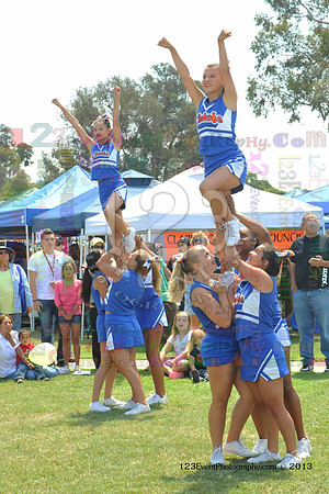 2013 Clairemont High Cheer Squad at Clairemont Family Day