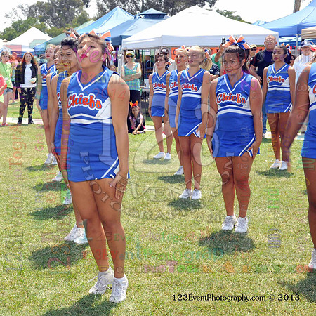 2013 Clairemont High Cheer Squad at Clairemont Family Day