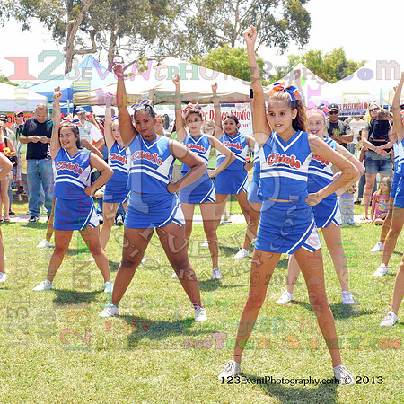 2013 Clairemont High Cheer Squad at Clairemont Family Day