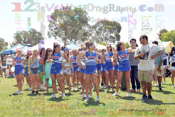 2013 Clairemont High Cheer Squad at Clairemont Family Day