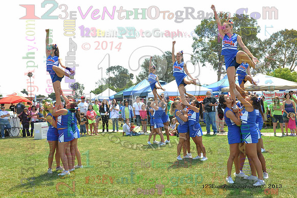 2013 Clairemont High Cheer Squad at Clairemont Family Day