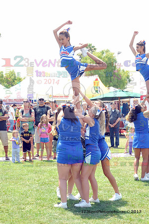 2013 Clairemont High Cheer Squad at Clairemont Family Day