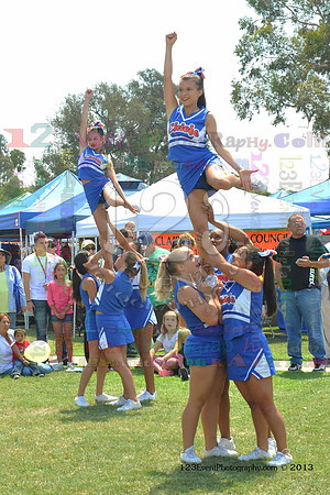 2013 Clairemont High Cheer Squad at Clairemont Family Day