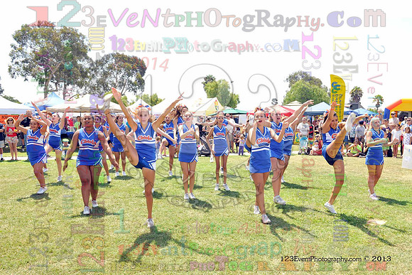 2013 Clairemont High Cheer Squad at Clairemont Family Day