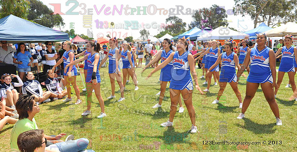 2013 Clairemont High Cheer Squad at Clairemont Family Day