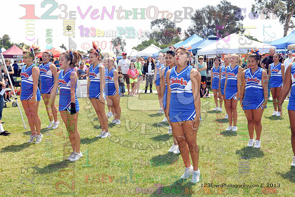 2013 Clairemont High Cheer Squad at Clairemont Family Day