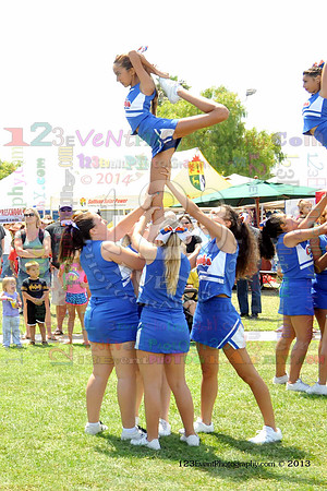 2013 Clairemont High Cheer Squad at Clairemont Family Day