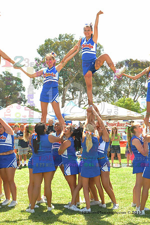 2013 Clairemont High Cheer Squad at Clairemont Family Day