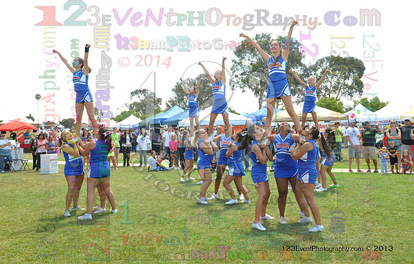 2013 Clairemont High Cheer Squad at Clairemont Family Day