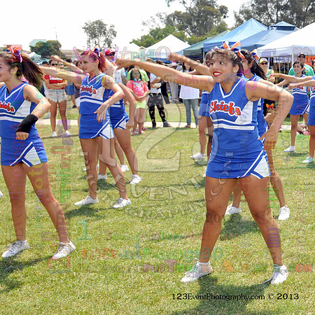 2013 Clairemont High Cheer Squad at Clairemont Family Day