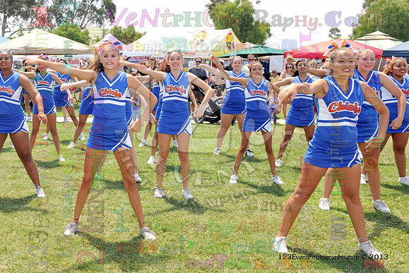 2013 Clairemont High Cheer Squad at Clairemont Family Day