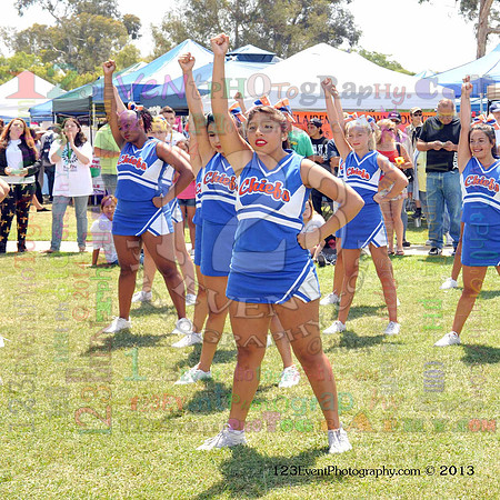 2013 Clairemont High Cheer Squad at Clairemont Family Day