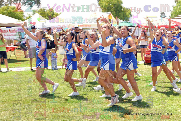 2013 Clairemont High Cheer Squad at Clairemont Family Day