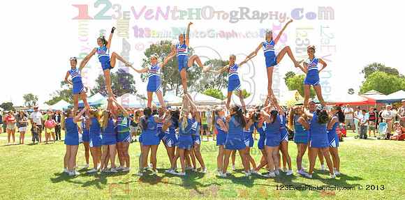 2013 Clairemont High Cheer Squad at Clairemont Family Day