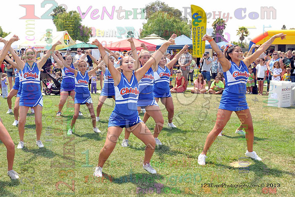 2013 Clairemont High Cheer Squad at Clairemont Family Day