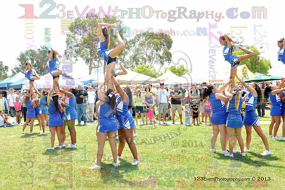 2013 Clairemont High Cheer Squad at Clairemont Family Day