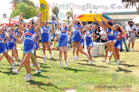 2013 Clairemont High Cheer Squad at Clairemont Family Day