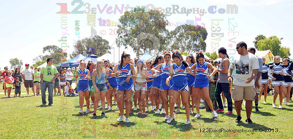 2013 Clairemont High Cheer Squad at Clairemont Family Day