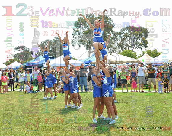 2013 Clairemont High Cheer Squad at Clairemont Family Day