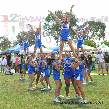 2013 Clairemont High Cheer Squad at Clairemont Family Day