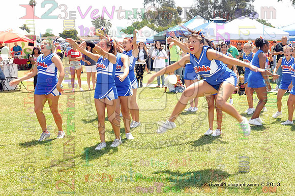2013 Clairemont High Cheer Squad at Clairemont Family Day