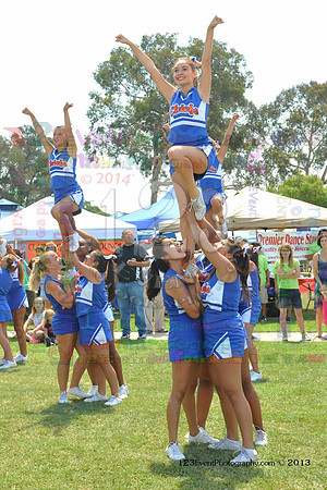 2013 Clairemont High Cheer Squad at Clairemont Family Day