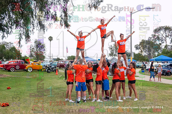 2014 Clairemont High Cheer Squad at Clairemont Family Day