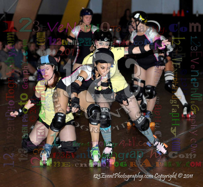 San Diego Starlettes vs. Tucson                                               Roller Derby Bout 2-5-11
