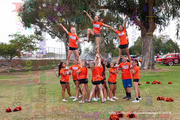 2014 Clairemont High Cheer Squad at Clairemont Family Day