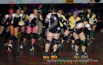 San Diego Starlettes vs. Tucson                                               Roller Derby Bout 2-5-11
