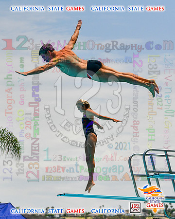 2021-07-17 BOYS & CO-ED Diving CA State Games