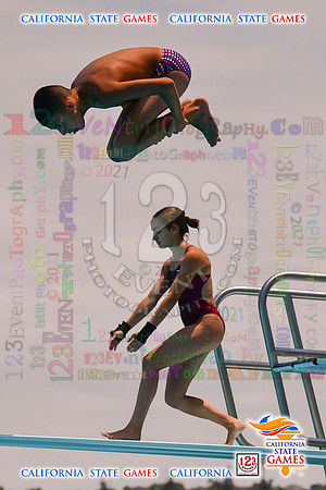 2021-07-17 BOYS & CO-ED Diving CA State Games