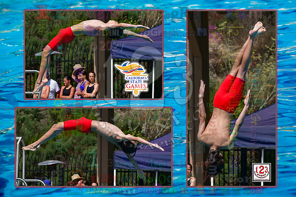 2021-07-17 BOYS & CO-ED Diving CA State Games