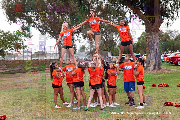 2014 Clairemont High Cheer Squad at Clairemont Family Day