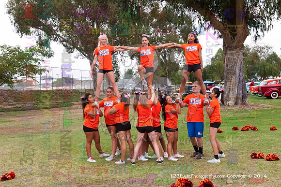 2014 Clairemont High Cheer Squad at Clairemont Family Day
