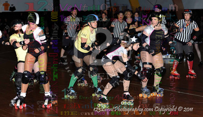 San Diego Starlettes vs. Tucson                                               Roller Derby Bout 2-5-11