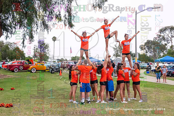 2014 Clairemont High Cheer Squad at Clairemont Family Day