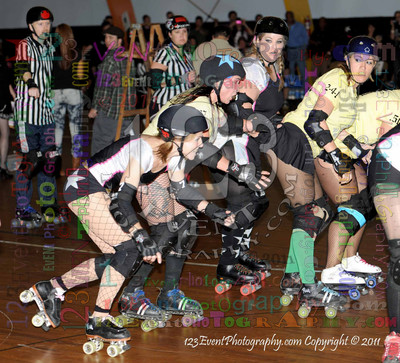 San Diego Starlettes vs. Tucson                                               Roller Derby Bout 2-5-11